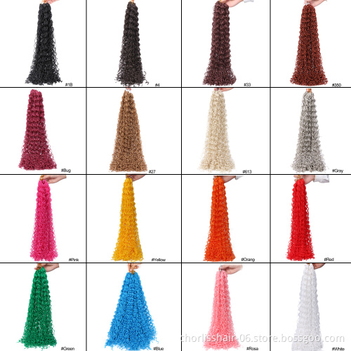Wholesale Colorful Brown for Russian Women Micro Box Braids ZIZI 50g 28" Curly Crochet Braids Synthetic Hair Extensions Hair